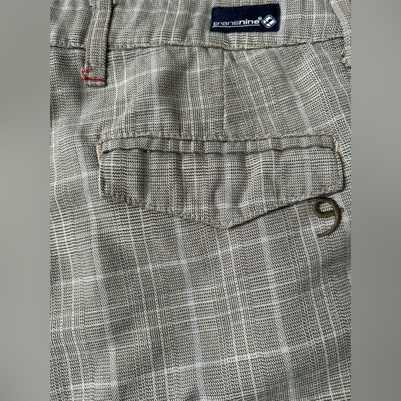 Transnine men’s flat front beige/brown shorts size 31 - Picture 6 of 9